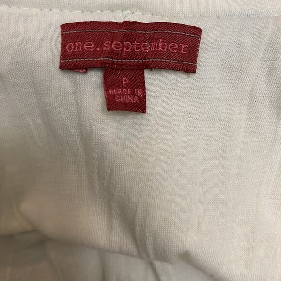 ANTHROPOLOGIE ONE SEPTEMBER Size P WOMEN Top Tank RAG RUFFLE SLEEVELESS KNIT Y2K - Picture 5 of 7